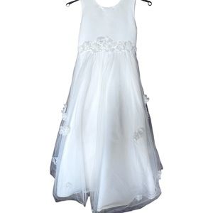 Joan Calabrese size8 Tulle dress with flowers